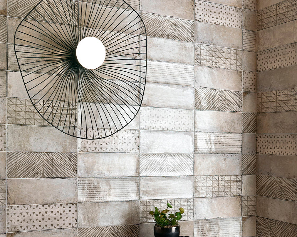 Carrelage Effet Zellige Elios White 10x30 cm de Mainzu