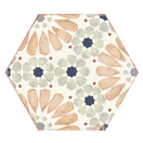 Echantillon Hexagonal effet Carreaux de Ciment Bohemia 21x25 cmHanna