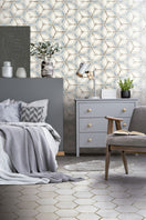 Carrelage Hexagonal effet Carreaux de Ciment Bohemia Margarita 21x25 cm de Nanda Tiles21x25 cm Boite de 0.52 m²