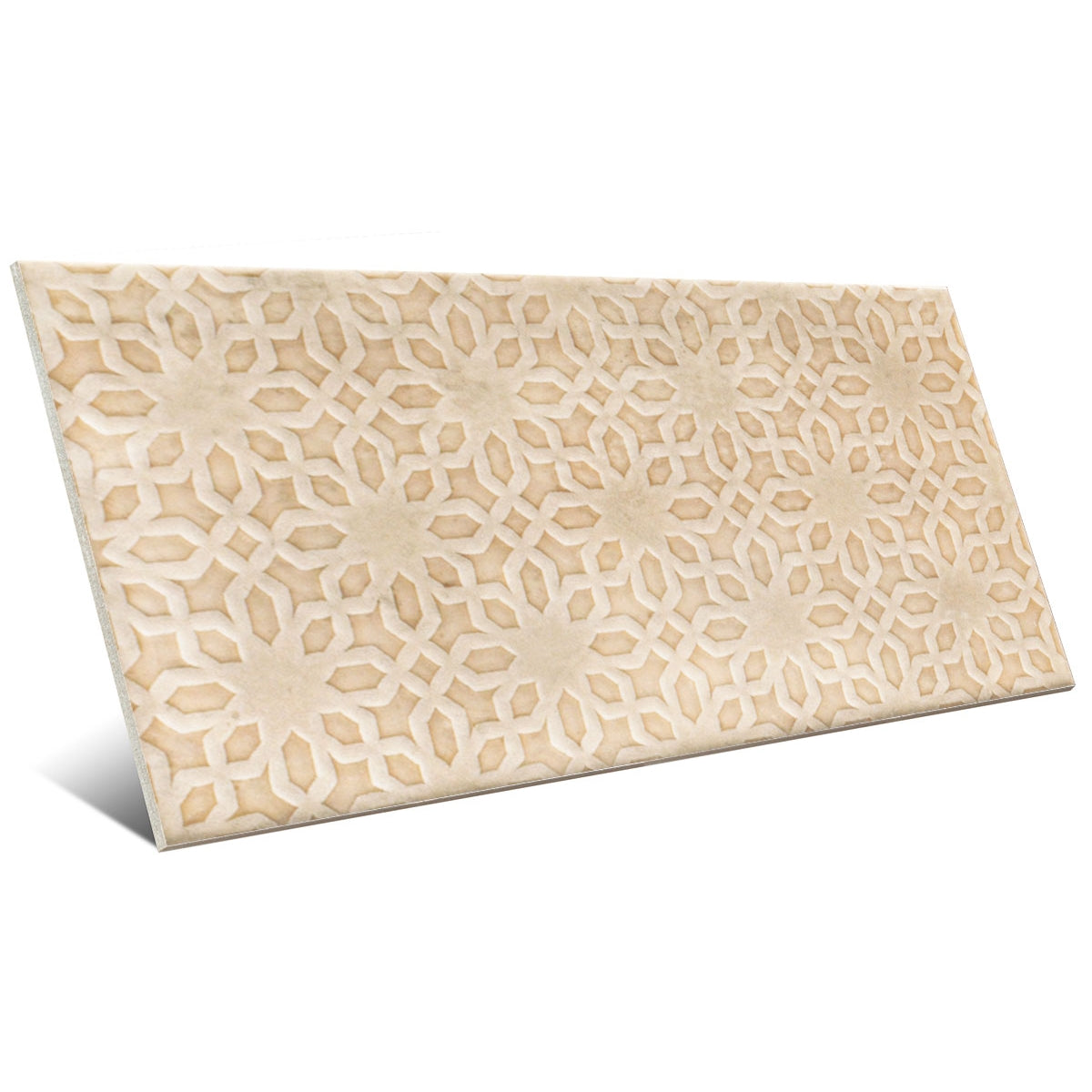 Carrelage Effet Zellige Camden Decor Bone 10x20 cm de Mainzu