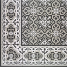 Carrelage Effet carreau de ciment Centro Normandy Black 20x20 cm de Mainzu20x20 cm Boite de 1 m² / Frise Normandy Black