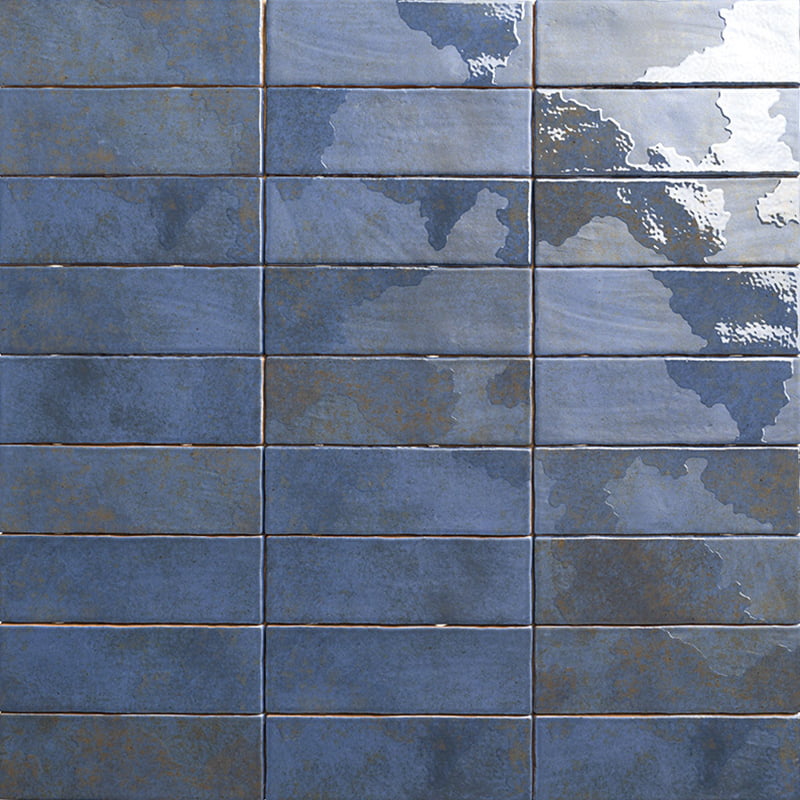Carrelage Effet Zellige Korfu Cobalt 6,5x20 cm de Mainzu