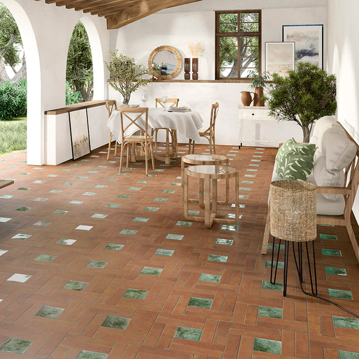 Carrelage Effet Pierre Clay Cotto 7,5x30 cm de Mainzu