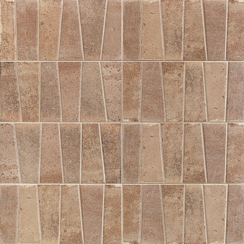 Carrelage Effet Pierre Trapez Cotto 15x30 cm de Mainzu