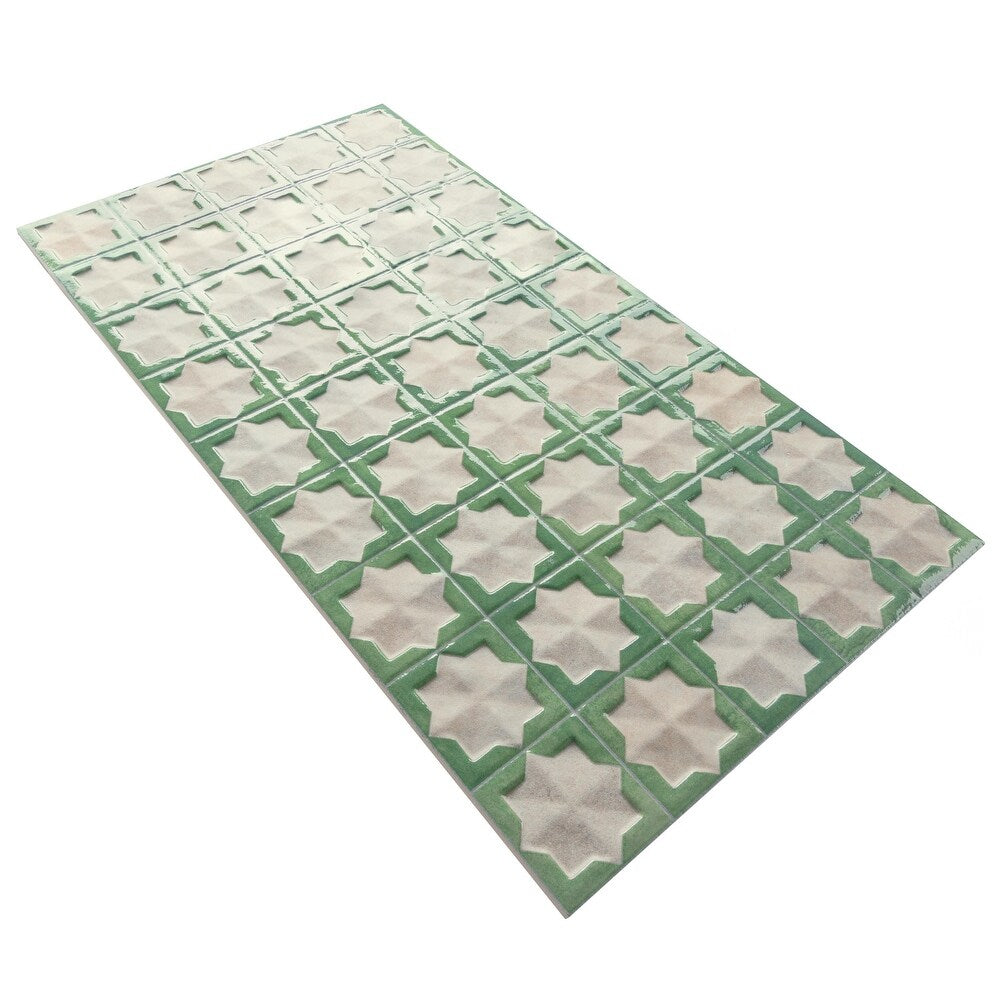 Carrelage Mural Decor Tetuan Arena Emerald  31x56 cm de Realonda