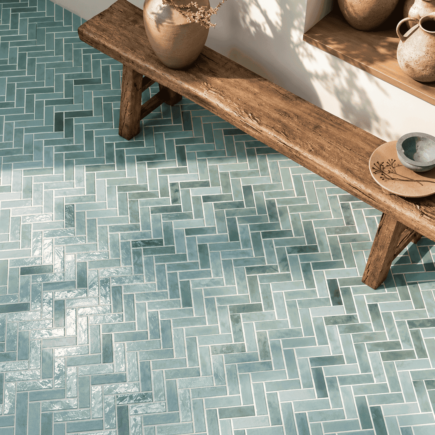 Carrelage effet Brique Coimbra Green 40x60 cm de Ecoceramic