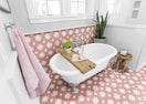 Carrelage Effet carreaux de ciment Fired Star Pink 20x20 cm de Mainzu20x20 cm Boite 1 m2 / Fired Star Pink