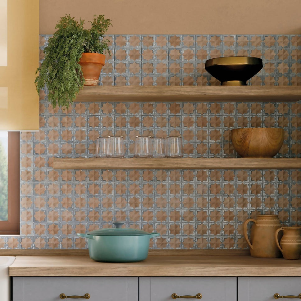 Carrelage Mural Decor Tetuan Cotto Blue 31x56 cm de Realonda