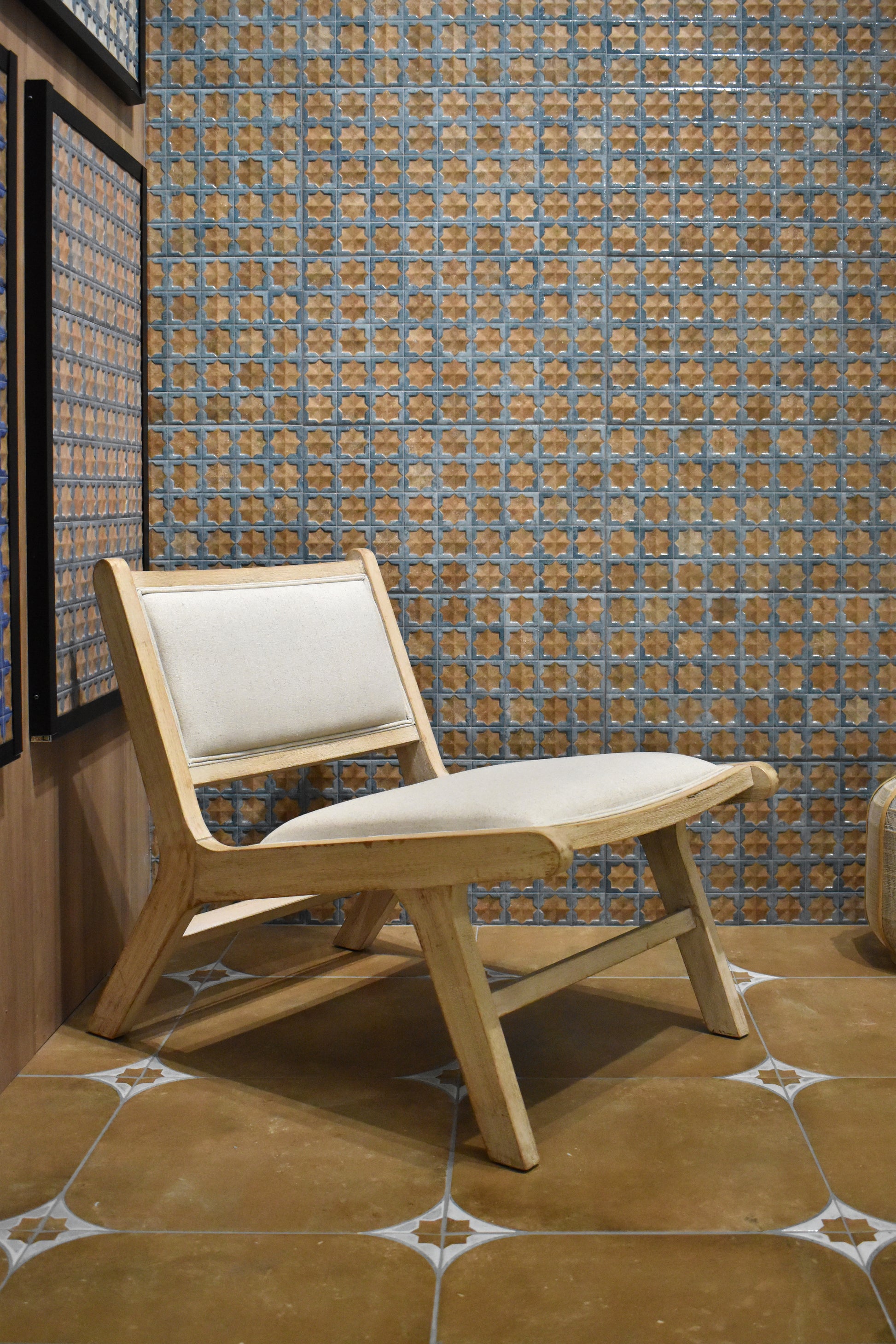 Carrelage Mural Decor Tetuan Cotto Blue 31x56 cm de Realonda