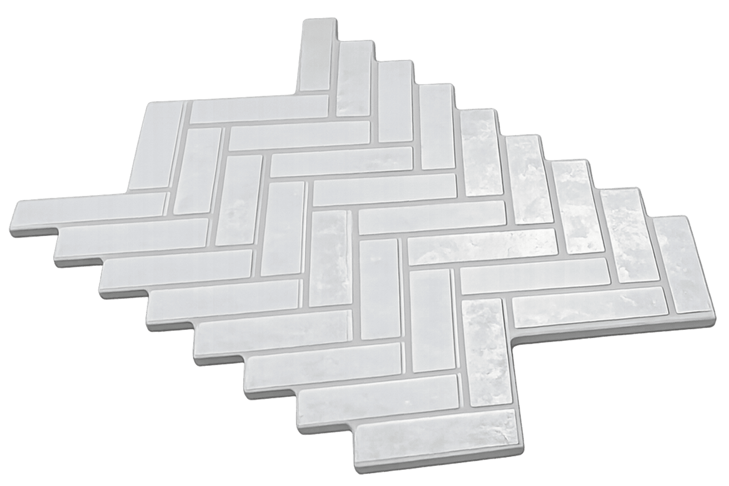 Carrelage effet Brique Coimbra White 40x60 cm de Ecoceramic