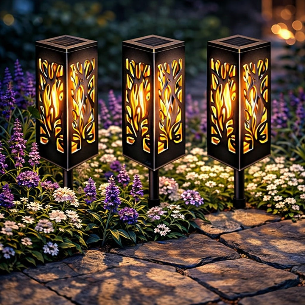 Lot de 3 lampes de terrasse et jardin LumaLys