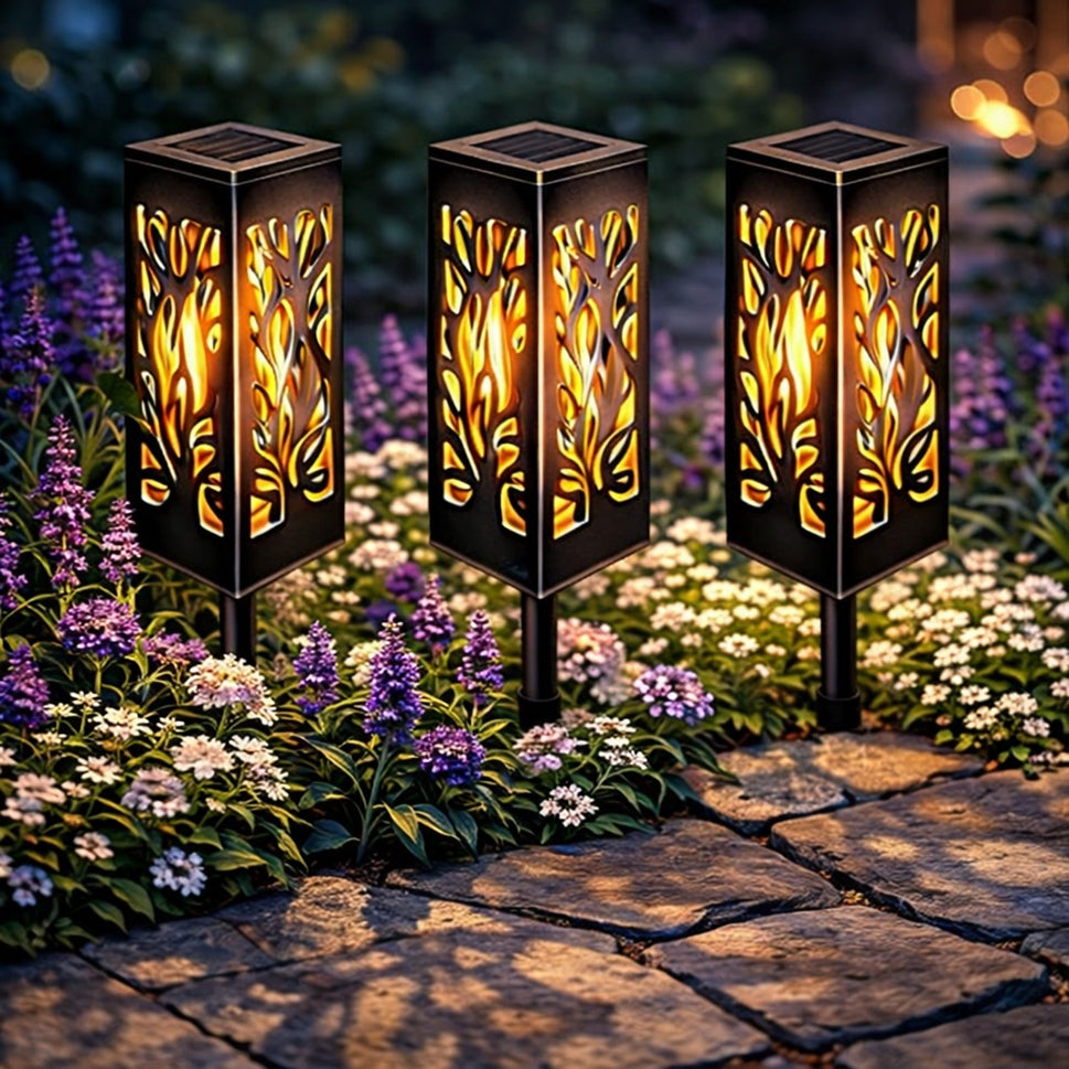 Lot de 3 lampes de terrasse et jardin LumaLys