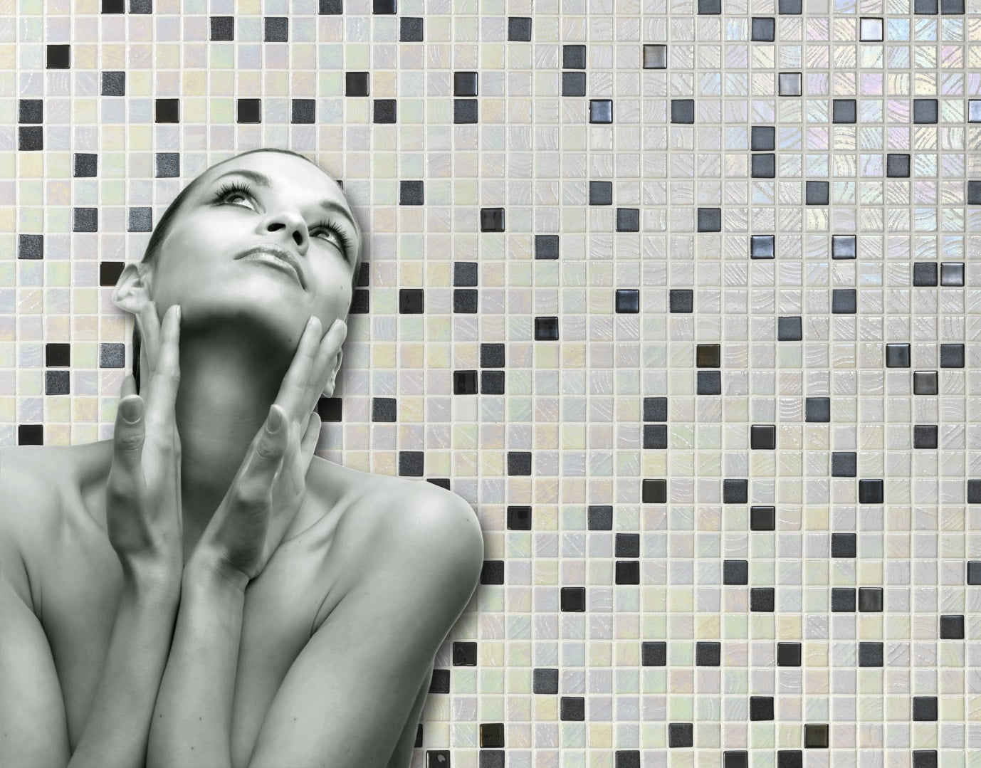 Mosaique Emaux de verre Cocktail Mojito 2,5x2,5 cm de Ezarri