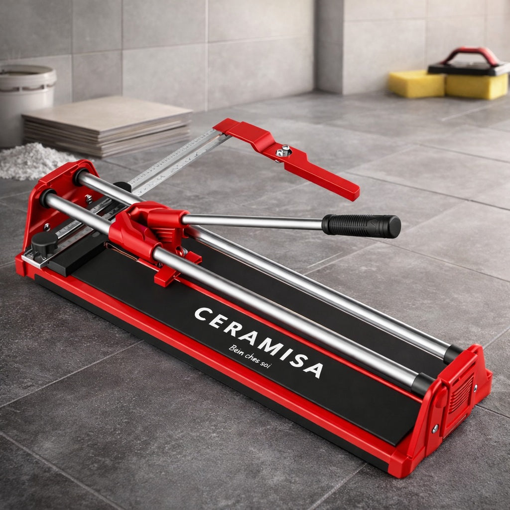 Coupe-carrelage manuel professionnel double rail