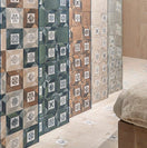 Carrelage Effet Carreau Ciment Deco Elegance Blu Green 20x20 cm de Mainzu20x20 cm Boite 1 m² / Deco Elegance Blu Green