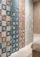 Carrelage Effet Carreau de ciment Deco Elegance Blue Green 20x20 cm de Mainzu20x20 cm Boite 1 m² / Elégance Blue Green