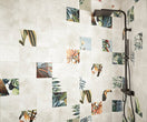 Carrelage Mural Décor Fleuri Tikida et unis 20x20 cm de Mainzu20x20 cm Boite de 1 m² / Tikida Blanko