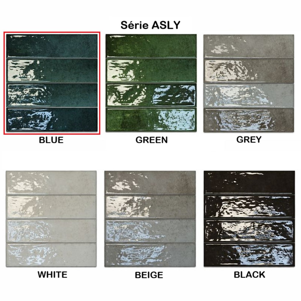 Echantillon Carrelage Effet Zellige Asly 7,5x30 cm