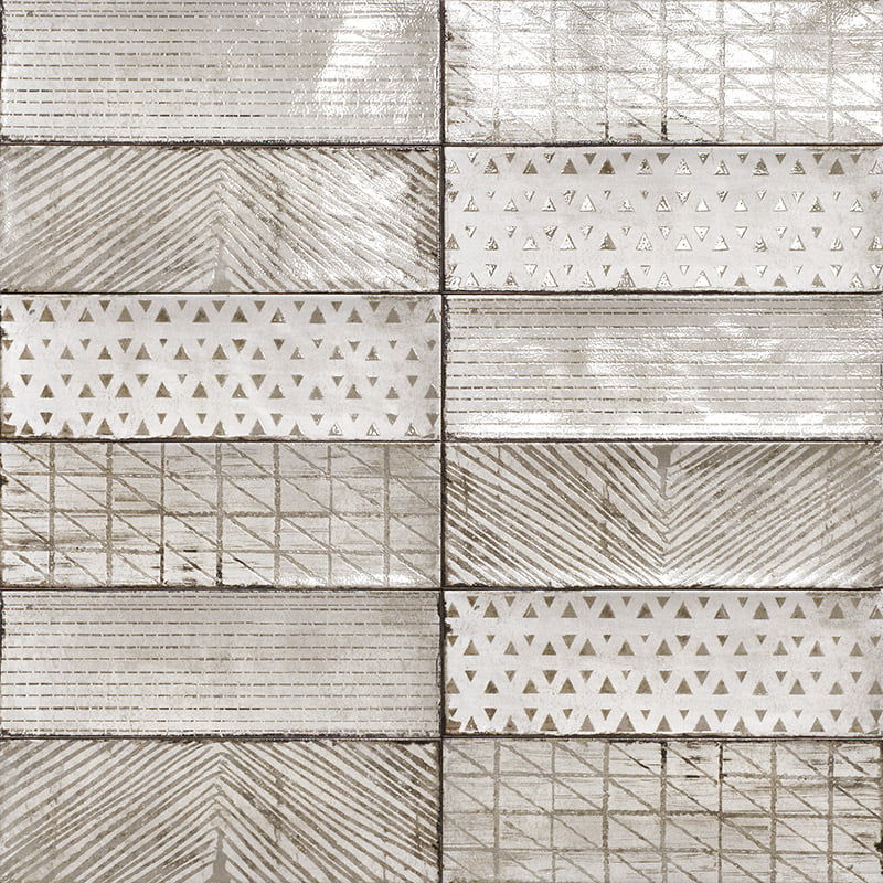 Carrelage Effet Zellige Elios White 10x30 cm de Mainzu