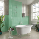 Carrelage Mural Metro Bissel Emerald Brillant 10x20 cm de Mainzu10x20 cm Boite 1 m²