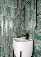 Carrelage Effet Zellige Chloe Emerald 10x30 cm de MainzuWave Emerald 15x30 cm - Boite 0.818 m²