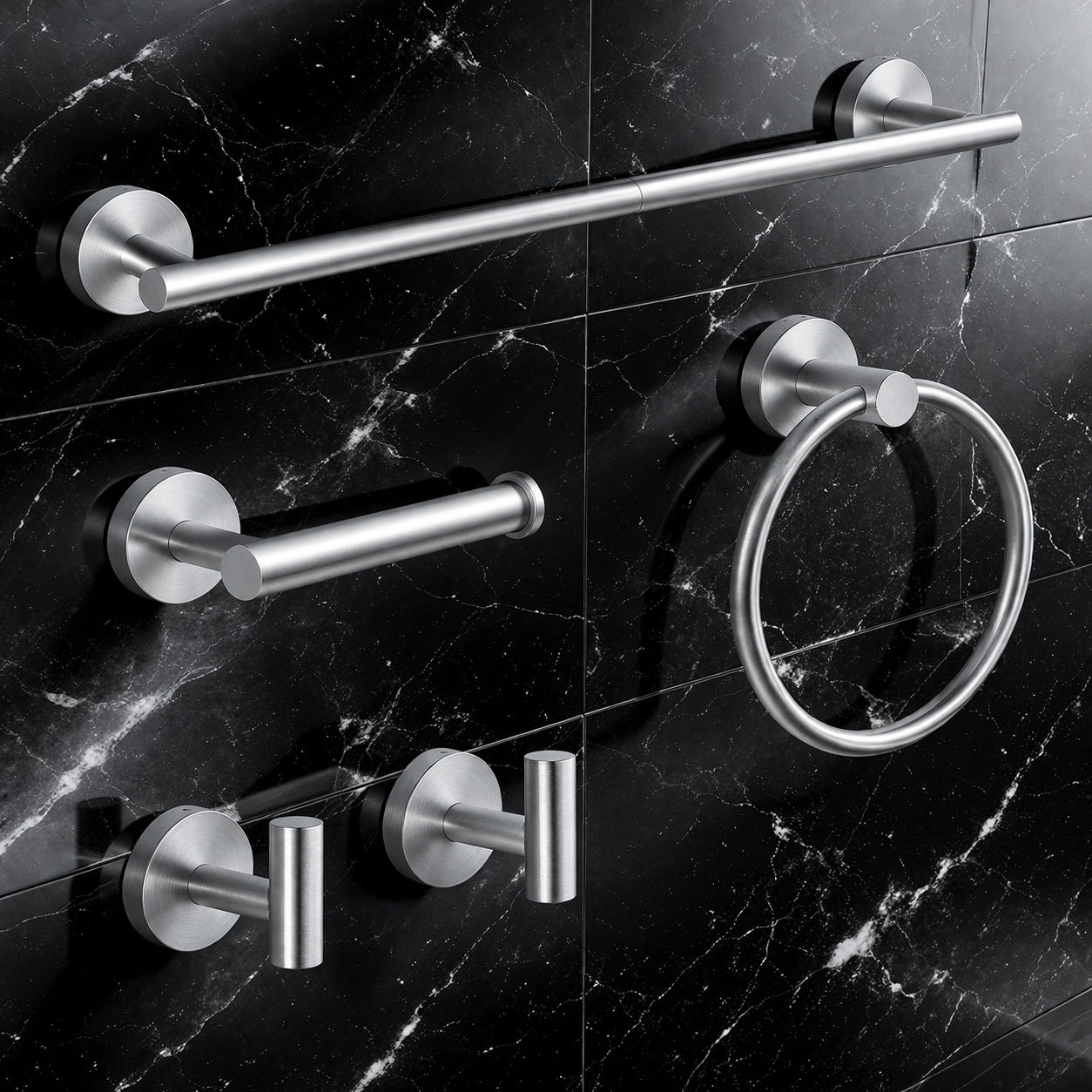 Ensemble de salle de bain NOVA Nickel brossé