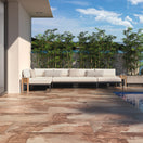 Carrelage Terrasse et Piscine Effet Pierre Hekla Magma de Ecoceramic30.3x61.3 cm Boite 1.30 m²
