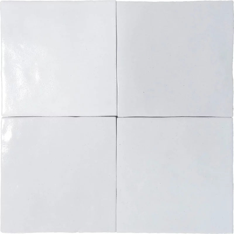 Carrelage Effet Zellige Manara Clay Sahara White 10x10 cm de Nanda Tiles