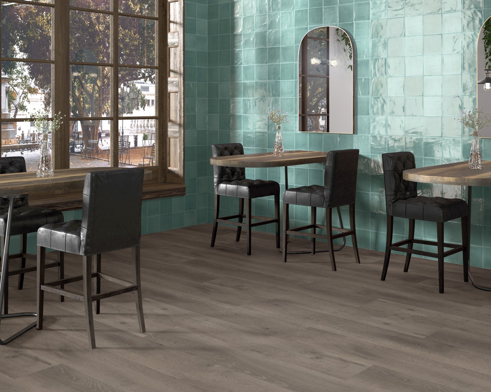 Carrelage Effet Zellige Brillant Tabarca Turquesa 15x15 cm de Dune