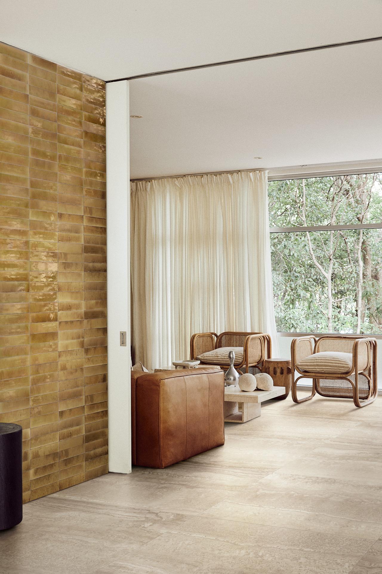 Carrelage Effet Zellige Lume Beige 6x24 cm de Marazzi