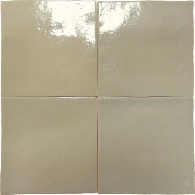 Carrelage Effet Zellige Manara Clay Temara Taupe 10x10 cm de Nanda Tiles