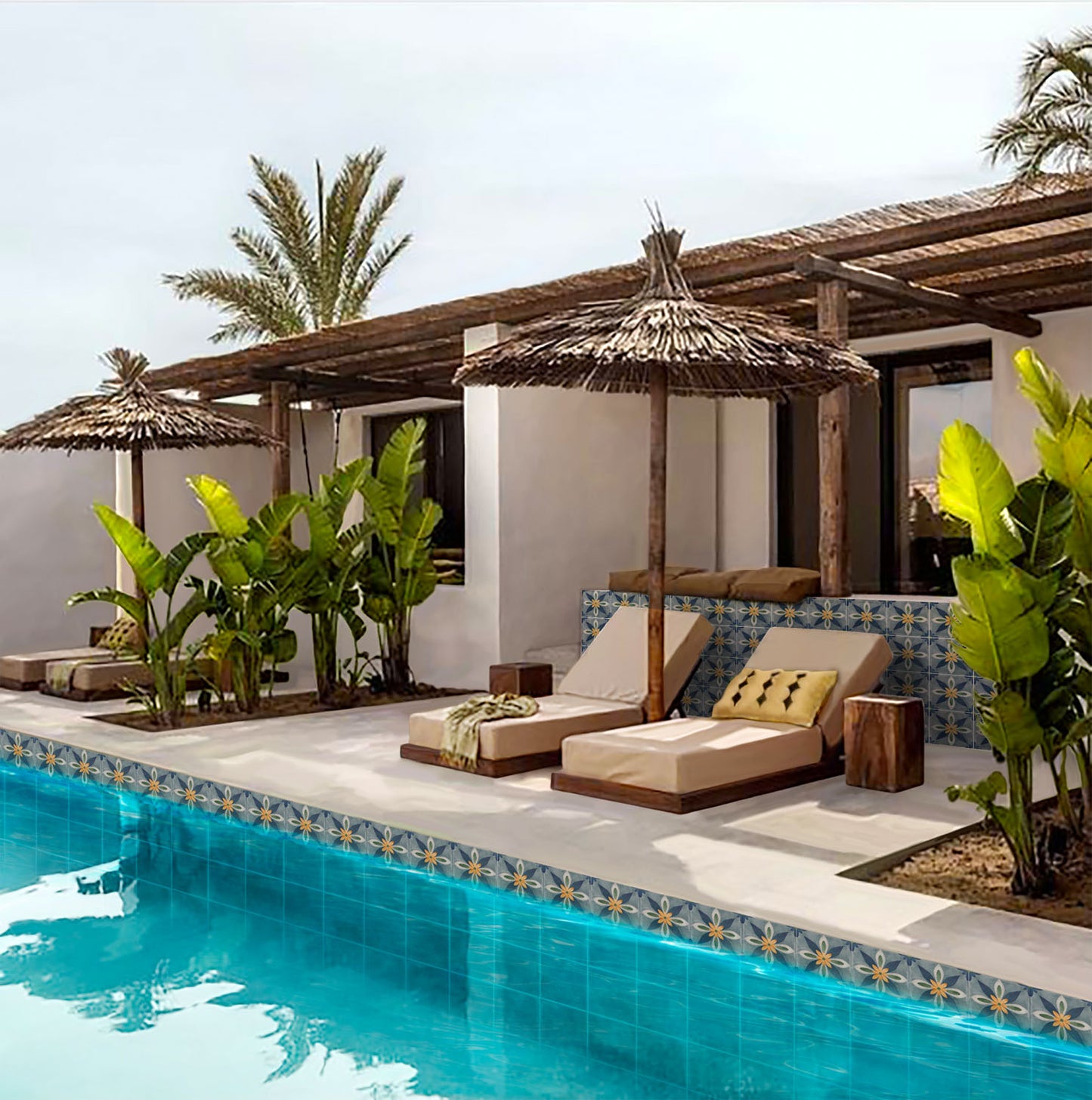 Carrelage Effet carreaux de ciment Veranda Belia 15x15 cm de Nanda Tiles