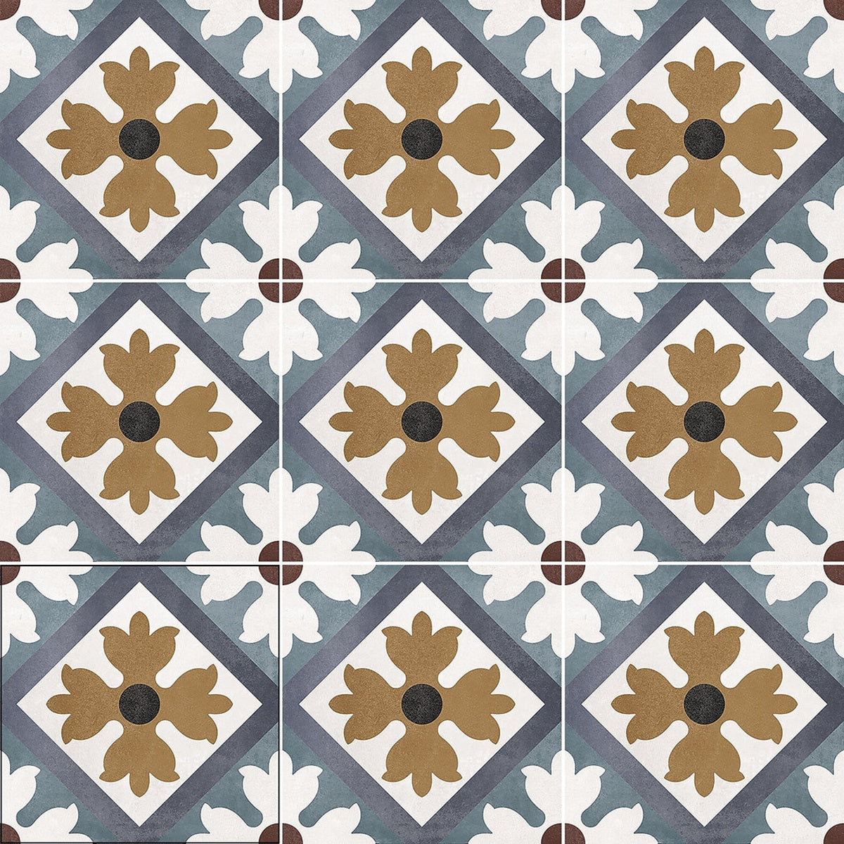Carrelage Effet Carreau de Ciment Floriane Carole 15x15 cm