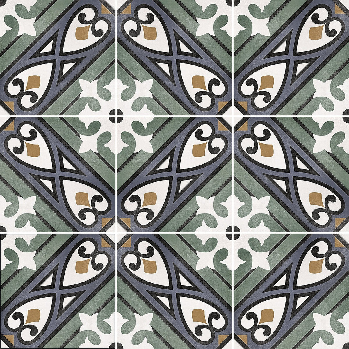 Carrelage Effet Carreau de Ciment Floriane Mabel 15x15 cm