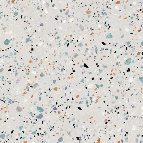 Carrelage Effet Terrazzo Rectifie Gobi Bianco 60x60 cm de Prissmacer