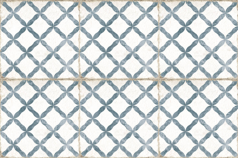Carrelage Effet Carreau Ciment Grafton Dorset Blue 20x20 cm de Nanda Tiles
