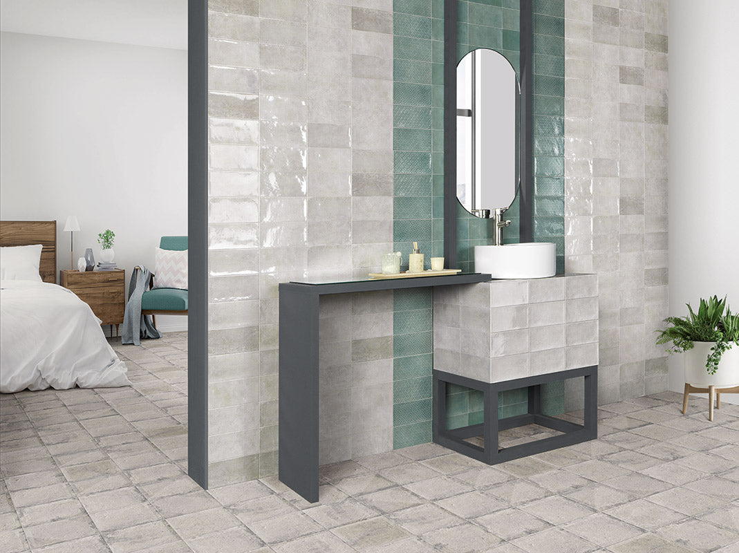 Carrelage Effet Zellige Camden Emerald 10x20 cm de Mainzu