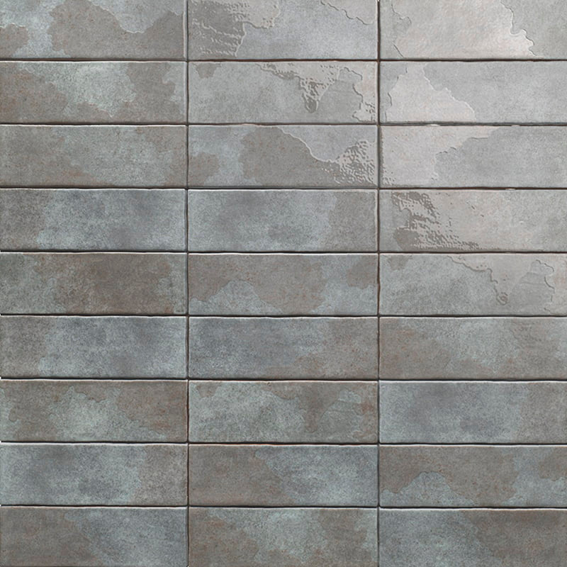 Carrelage Effet Zellige Korfu Grey 6,5x20 cm de Mainzu