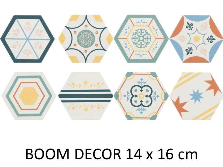 Hexagonal sol et mur Boom Décors (8 coloris)