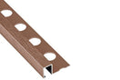 Lot de 2 Profiles Carrelage en aluminium Decor Or Rose BrosseLot de 2 profilés de 2600 x 12 mm / Or Rose Brossé