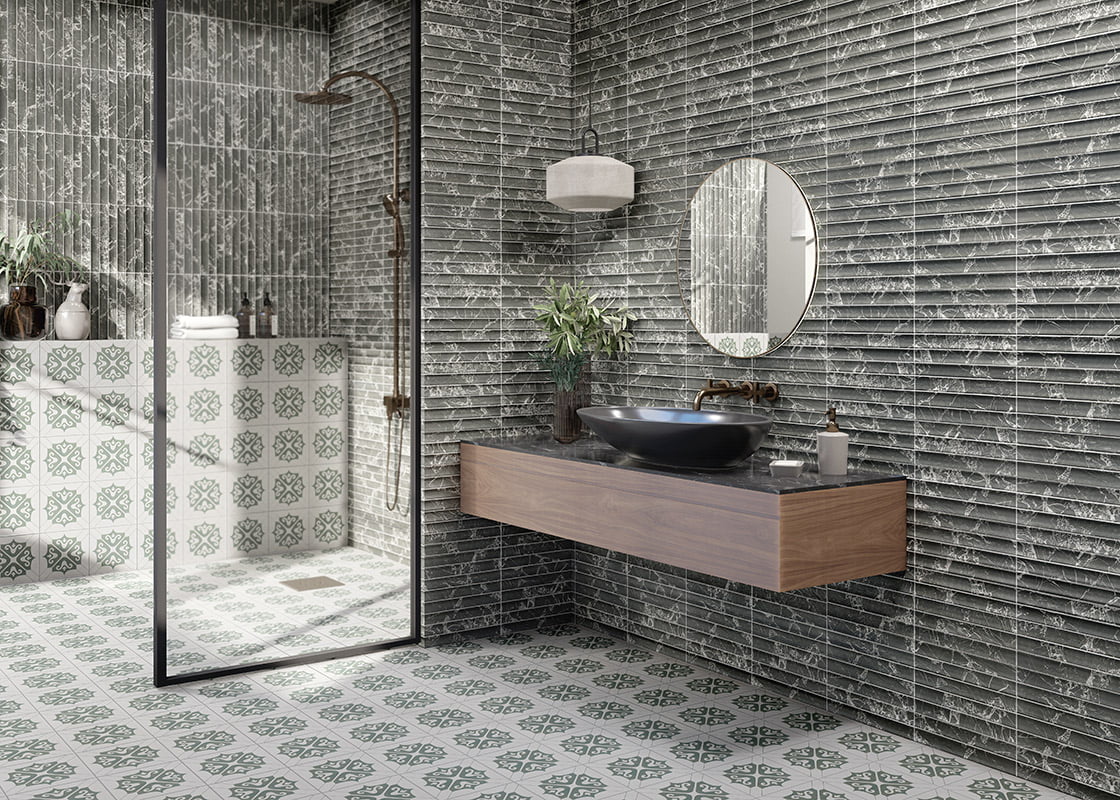 Carrelage Effet Carreau de ciment Kingdom 20x20 cm de Mainzu