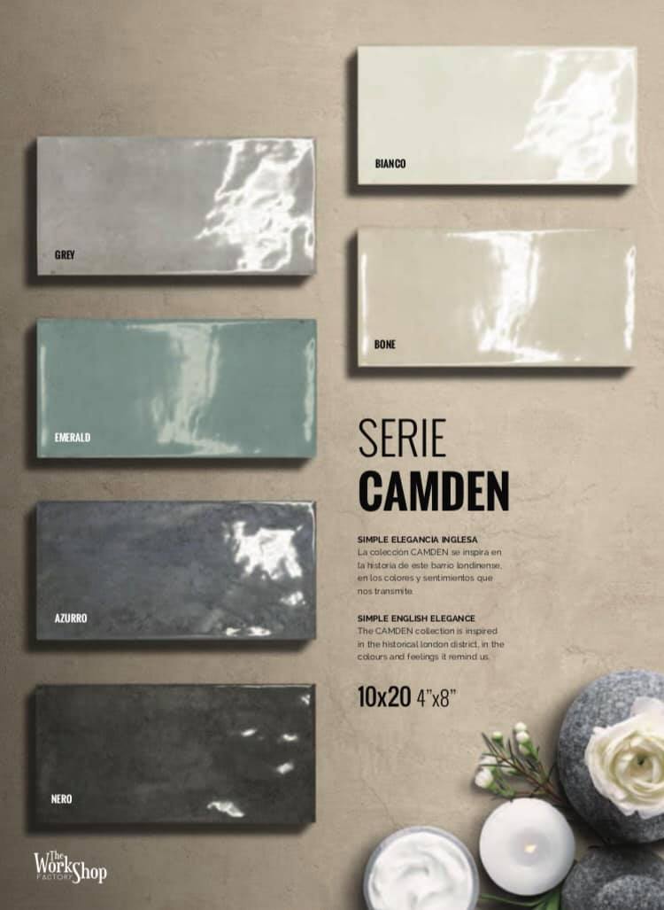 Carrelage Effet Zellige Camden Bianco 10x20 cm de Mainzu