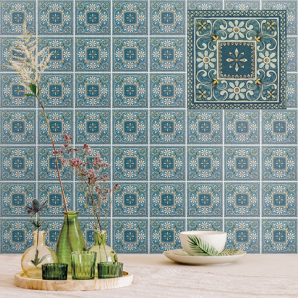 Carrelage Effet Carreau de ciment Marlow Tansy 11,5x11,5 cm de Nanda Tiles