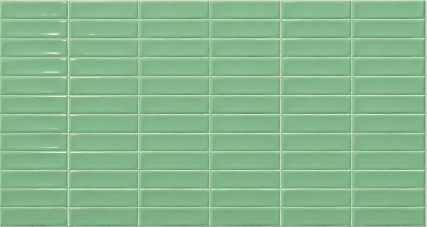 Carrelage Effet Zellige Monet Green 31,6x60 cm de Ecoceramic