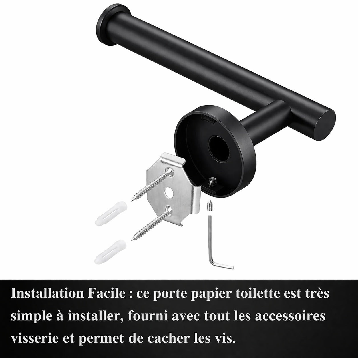 Ensemble de salle de bain NOVA Noir Mat