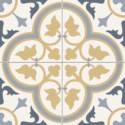 Carrelage Effet Carreau De Ciment Pre Dover Beige 45x45 cm de Prissmacer