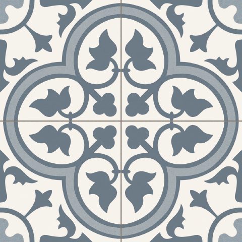 Carrelage Effet Carreau De Ciment Pre Dover Blue 45x45 cm de Prissmacer