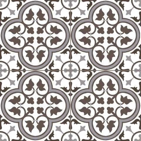 Carrelage Effet Carreau De Ciment Pre Hampton Grey 45x45 cm de Prissmacer