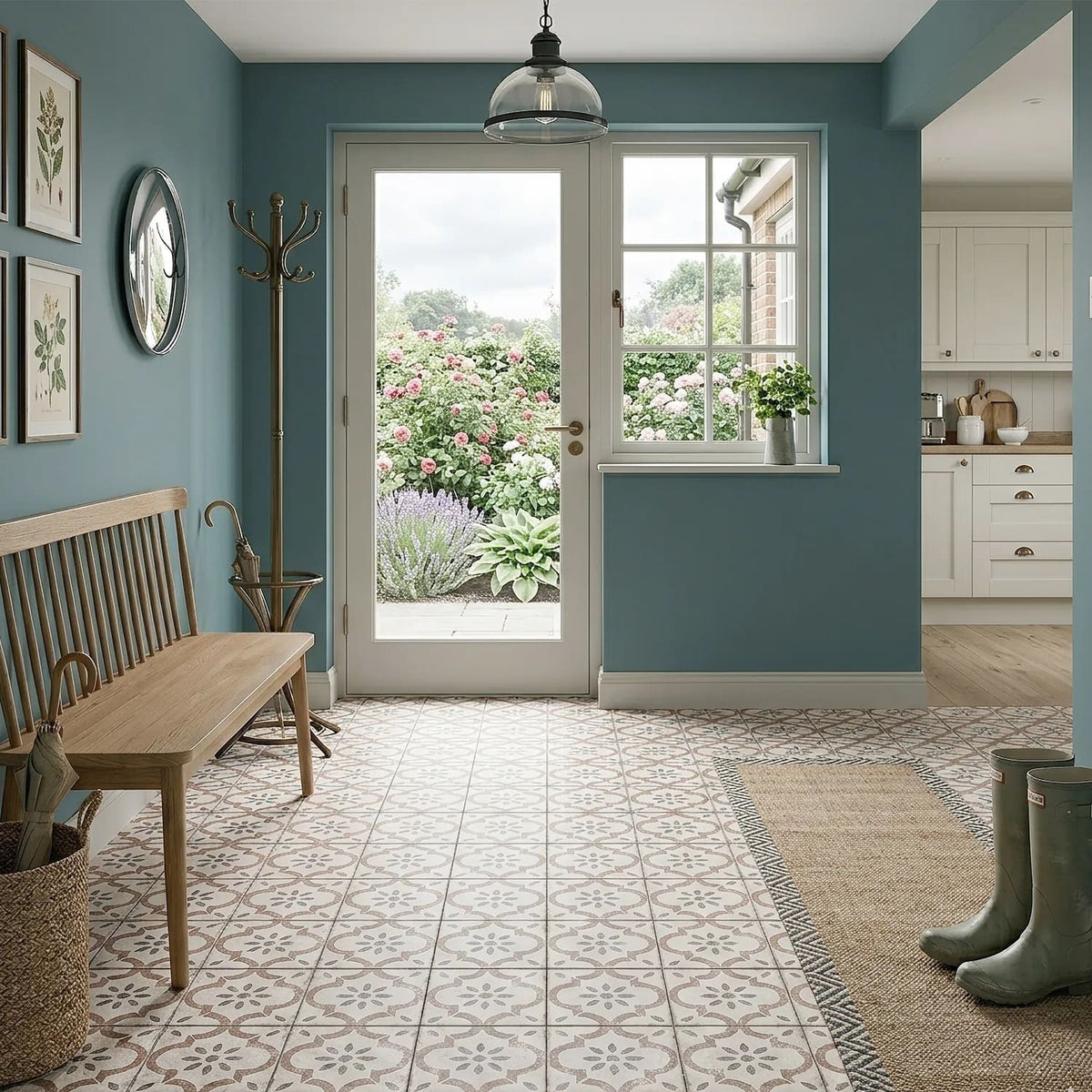 Carrelage Effet Carreau De Ciment Pre Leeds Cotto 45x45 cm de Prissmacer