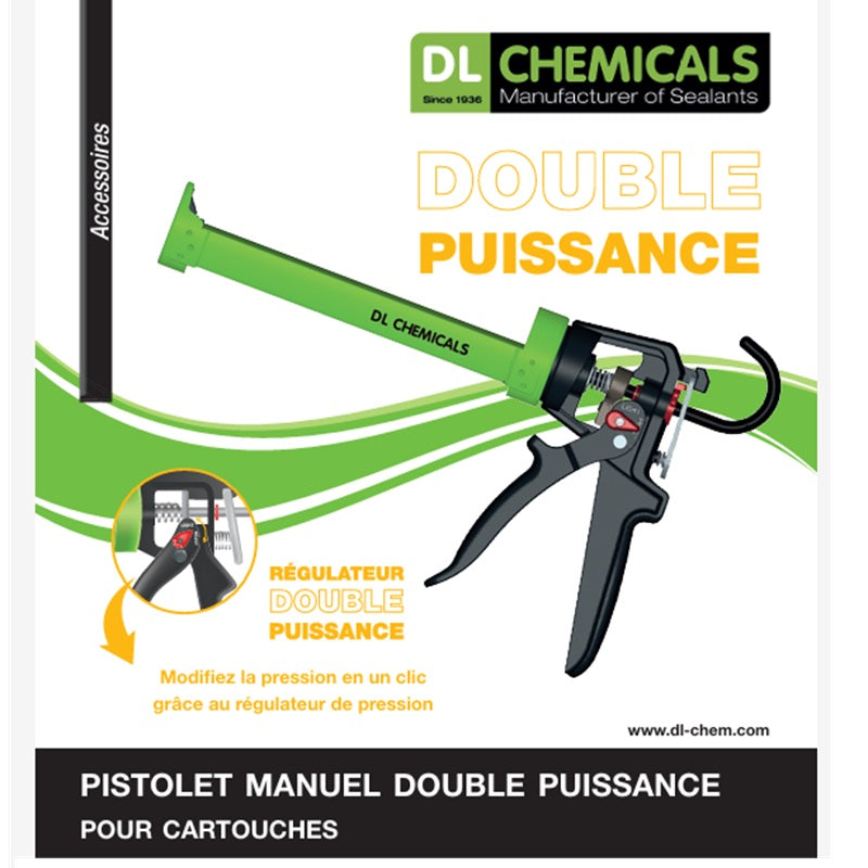 Pistolet de Calfeutrage Double Puissance DL Chemicals